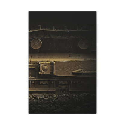 Dramatic Undercarriage Track Right | Stretched Canvas Wall Art | Unframed