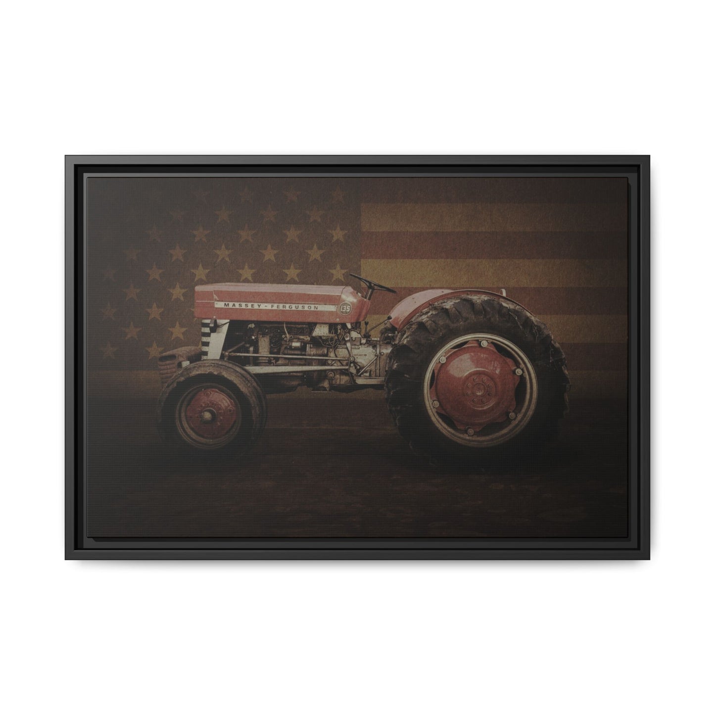 Patriotic Massey 135 | Framed Wall Art on Stretched Canvas