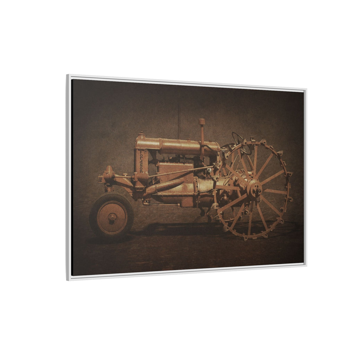 Vintage Ford Fordson Steel Wheel | Wall Art on Framed Canvas