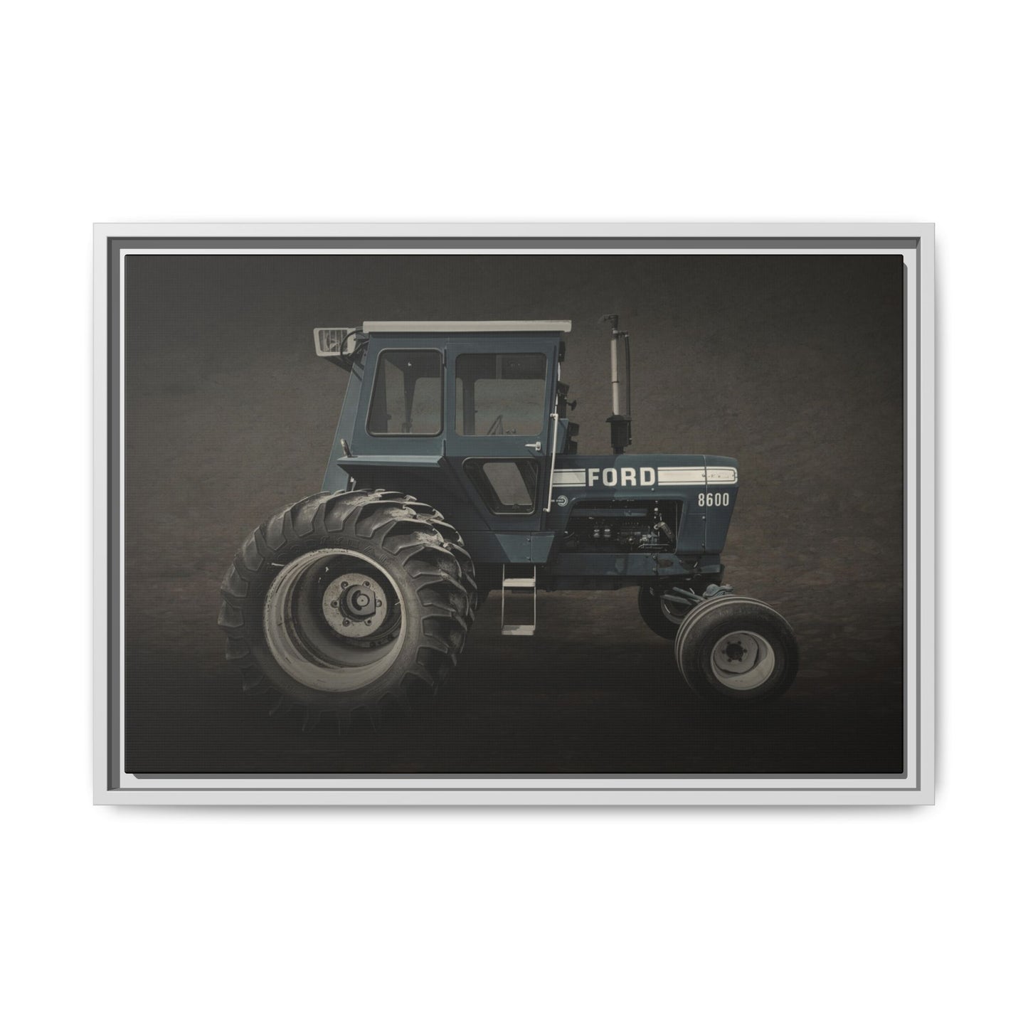 Vintage Ford 8600 Tractor Photo Wall Art on Canvas