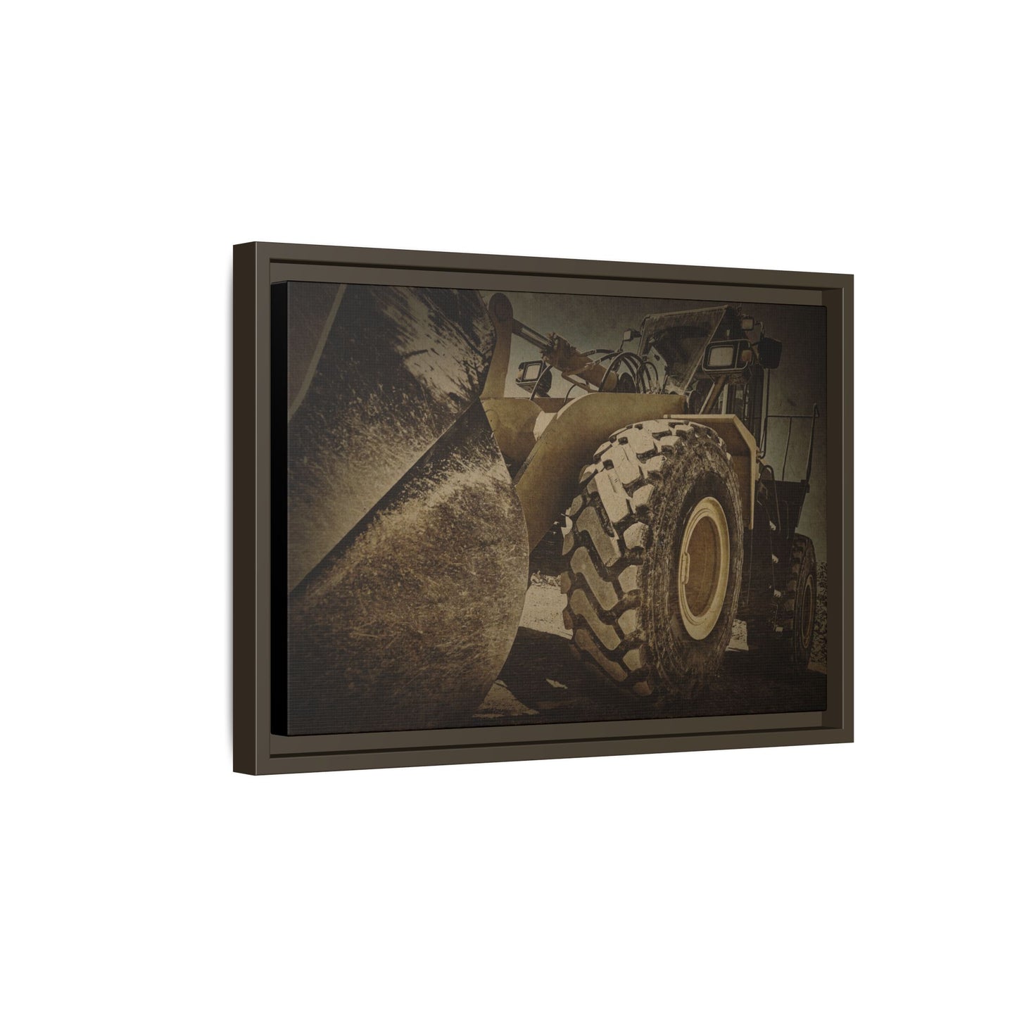 Big Bucket Loader | Framed Wall Art on Stretched Canvas