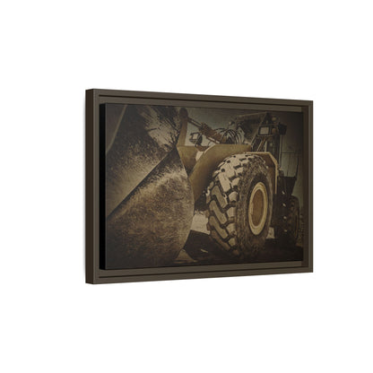 Big Bucket Loader | Framed Wall Art on Stretched Canvas