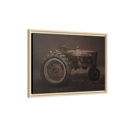 Vintage Farmall M Tractor | Framed Wall Art on Stretched Canvas