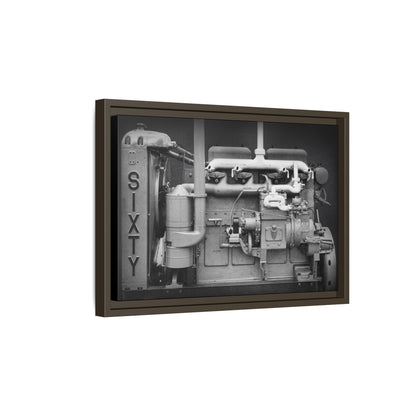 Vintage Caterpillar Power System Sixty Wall Art on Framed Canvas