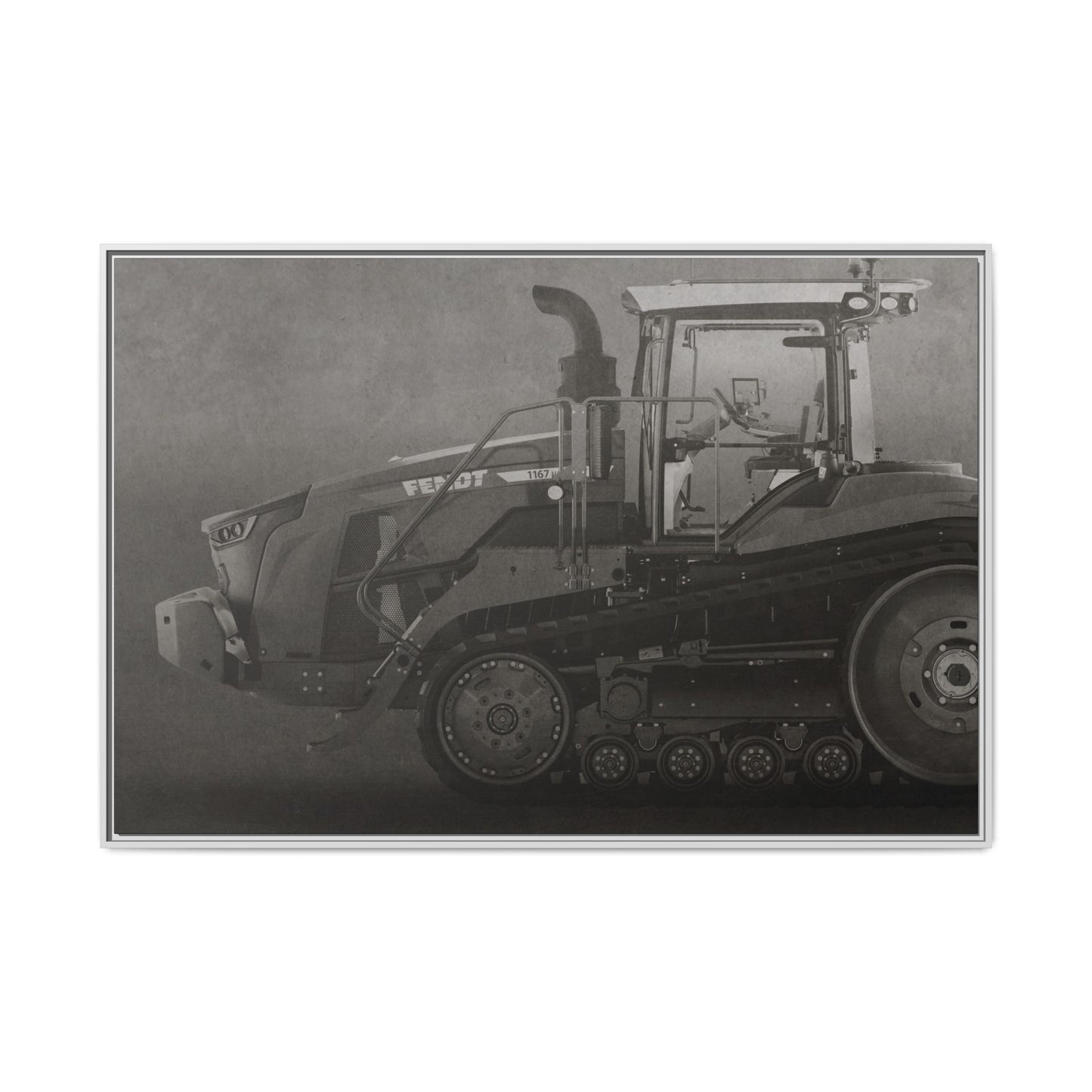 Fendt 110 Track Side View | Framed Photo Wall Art on Canvas
