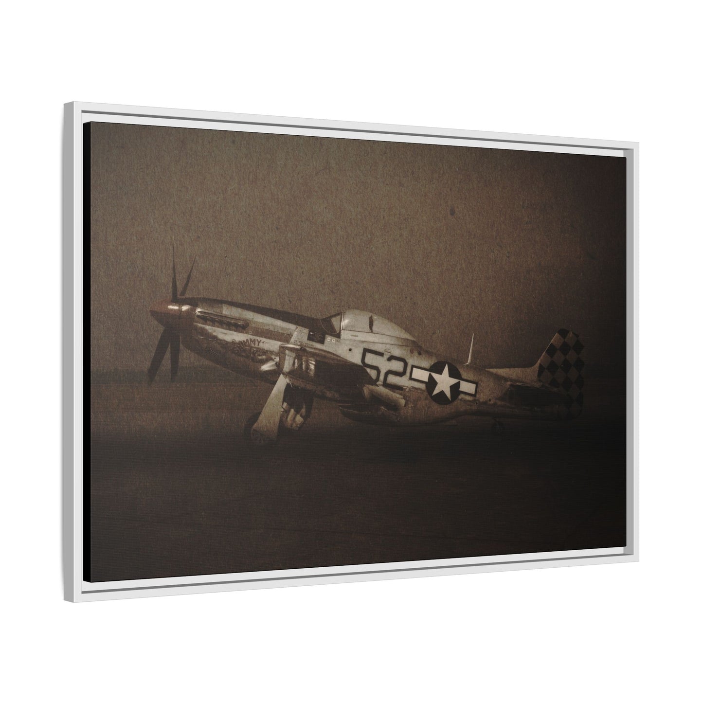 P-51 MUSTANG | Framed Wall Art on Stretched Canvas