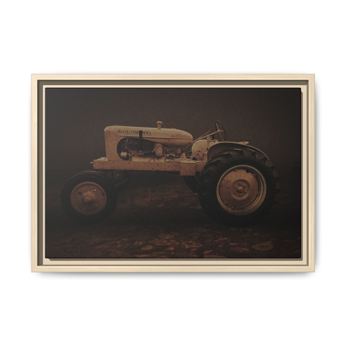 Vintage Allis Chalmers WC | Framed Wall Art on Stretched Canvas