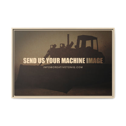 Personalized Machine Art | Framed Photo Wall Art on Canvas