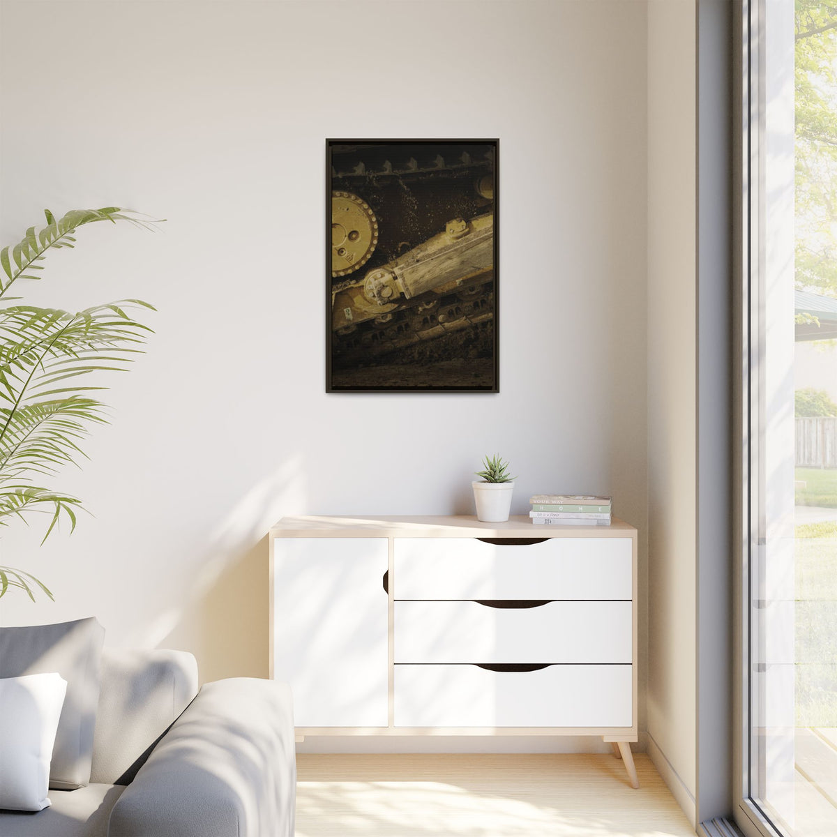 D6 Undercarriage Closeup Triptych| Framed | Right Panel