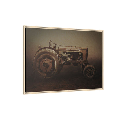 Weathered Vintage Farmall Tractor | Framed Wall Art on Stretched Canvas