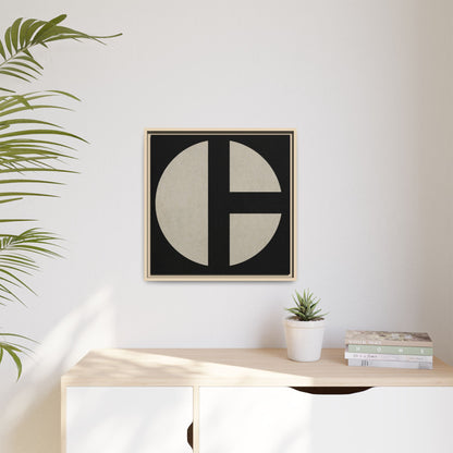 C Moon - CLEAN  | Framed Wall Art on Stretched Canvas