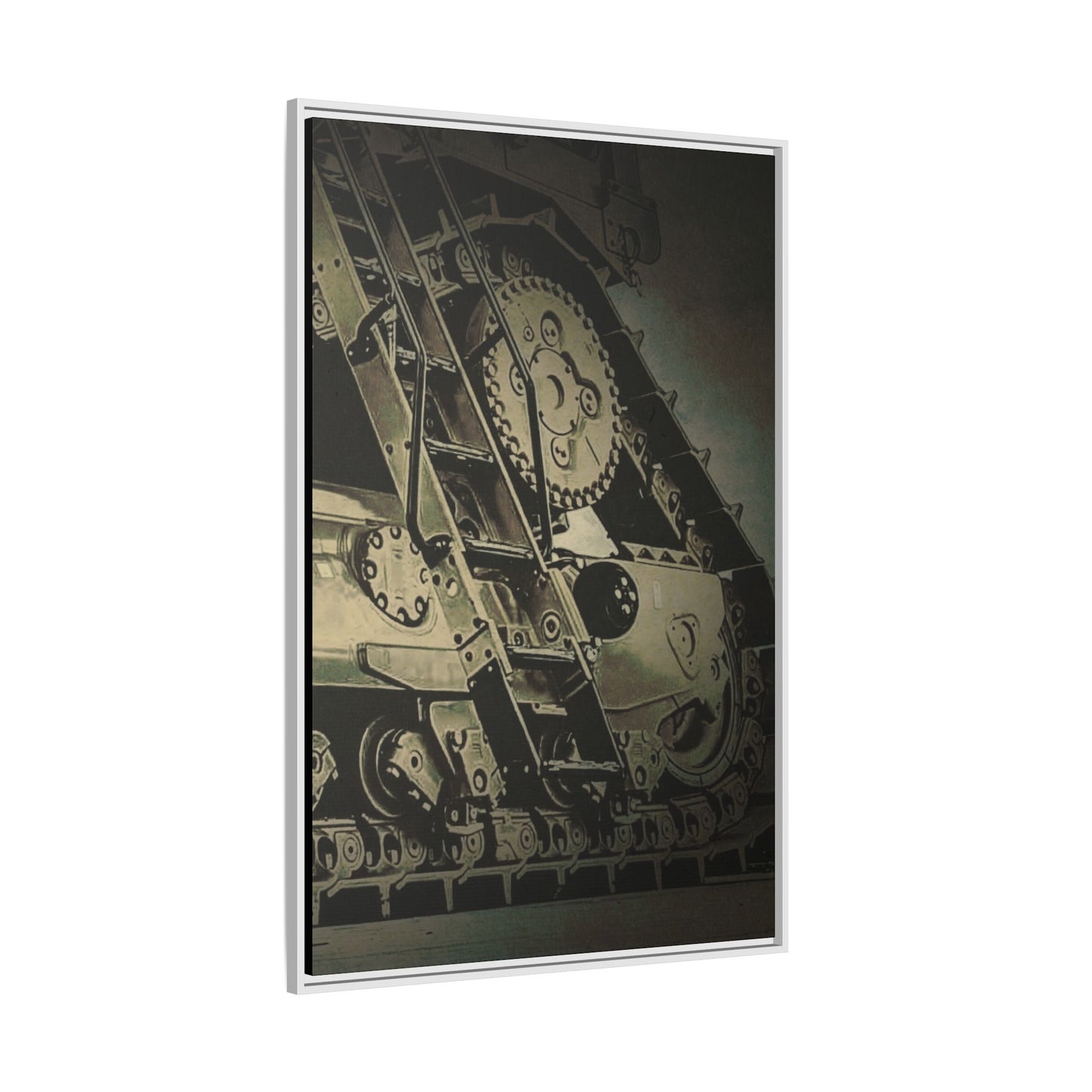 D11 Track Action | Triptych | Right Panel | Framed