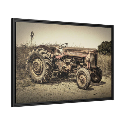 Vintage Massey Ferguson MF 35 - Framed Wall Art on Canvas