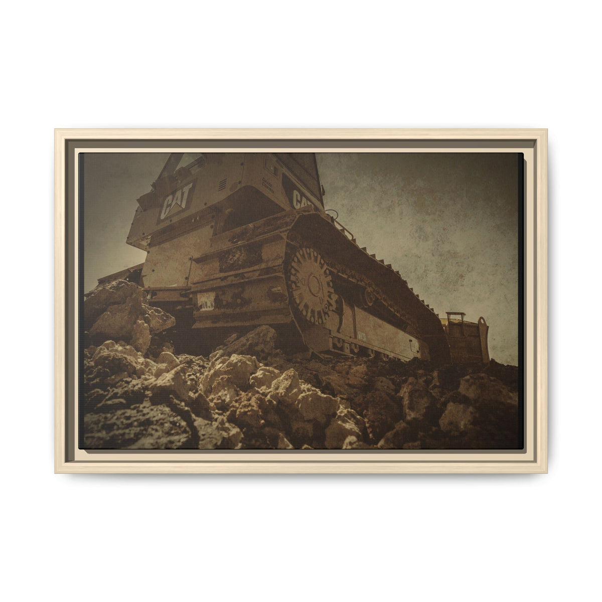D5K2 Top of the Hill Dozer  | Photo Art on Framed Canvas