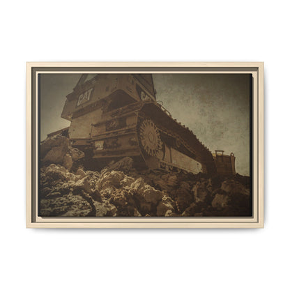 D5K2 Top of the Hill Dozer  | Photo Art on Framed Canvas