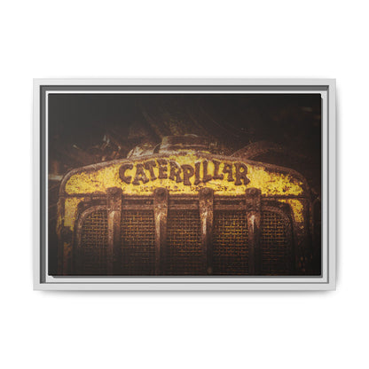 Weathered & Worn Vintage Crawler Grill | Framed Wall Art on Stretched Canvas