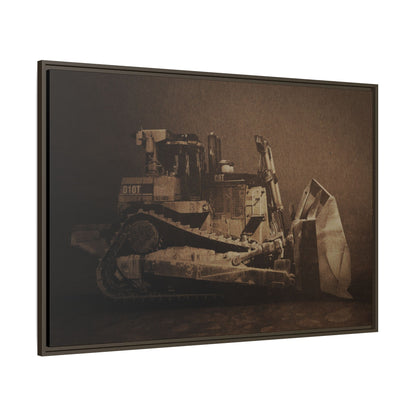 Classic D10T Dozer | Framed Wall Art on Stretched Canvas