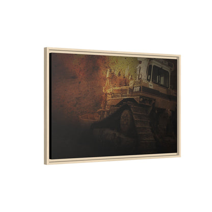D10 Dramatic Dozer | Framed Wall Art on Stretched Canvas
