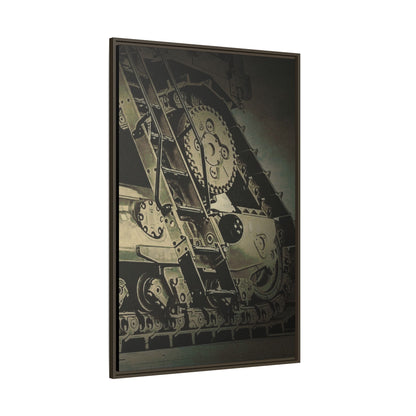 D11 Track Action | Triptych | Right Panel | Framed