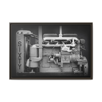 Vintage Caterpillar Power System Sixty Wall Art on Framed Canvas
