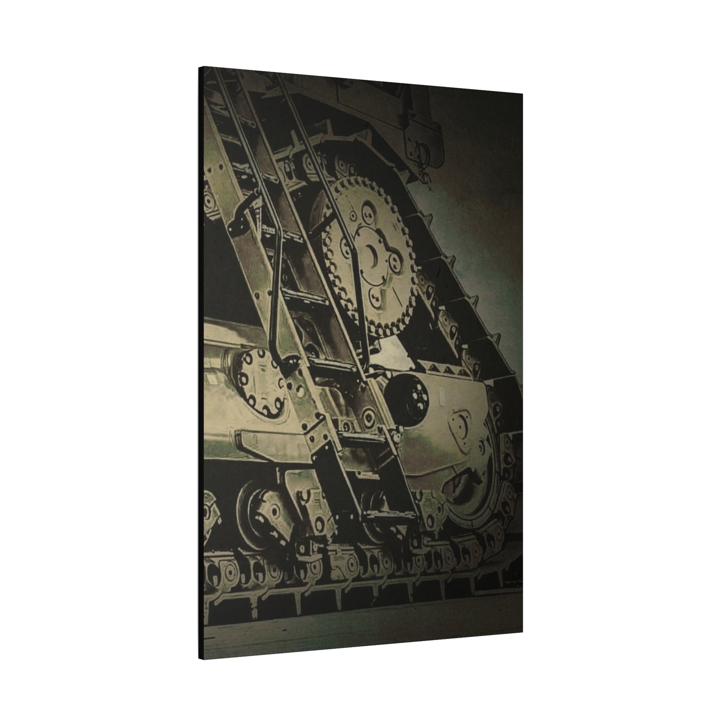 D11 Track Action | Triptych | Right Panel | Unframed