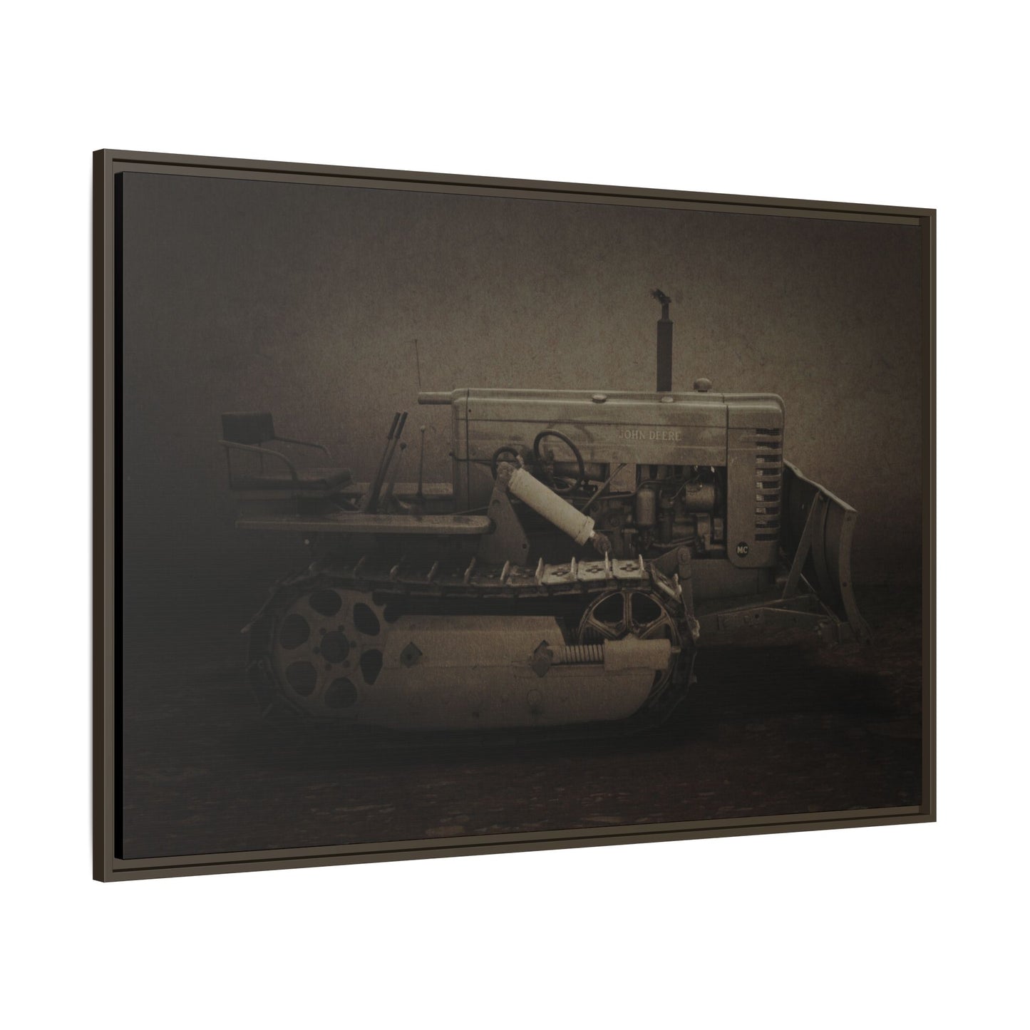Vintage John Deere MC | Framed Wall Art on Stretched Canvas