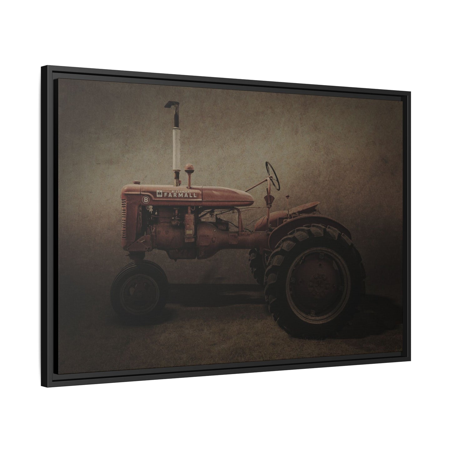 Vintage Farmall Model B Tractor | Framed Wall Art on Stretched Canvas