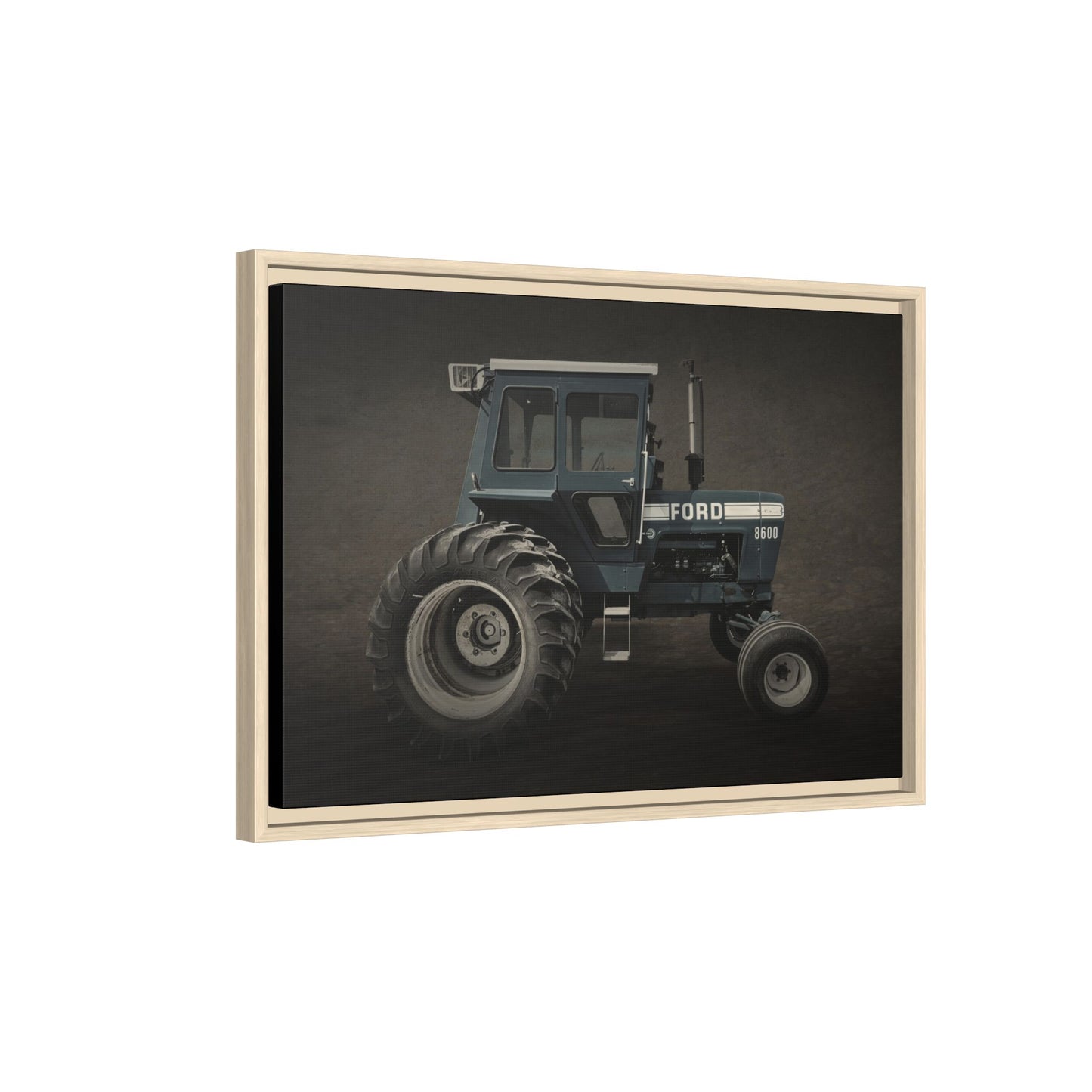 Vintage Ford 8600 Tractor Photo Wall Art on Canvas