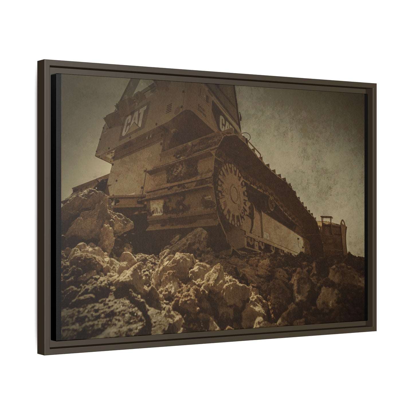D5K2 Top of the Hill Dozer  | Photo Art on Framed Canvas
