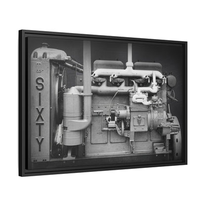 Vintage Caterpillar Power System Sixty Wall Art on Framed Canvas