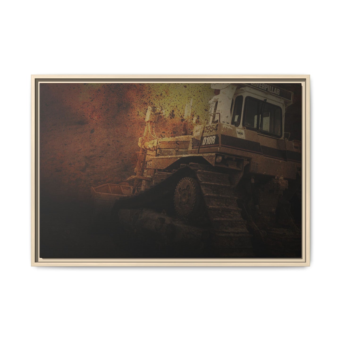 D10 Dramatic Dozer | Framed Wall Art on Stretched Canvas