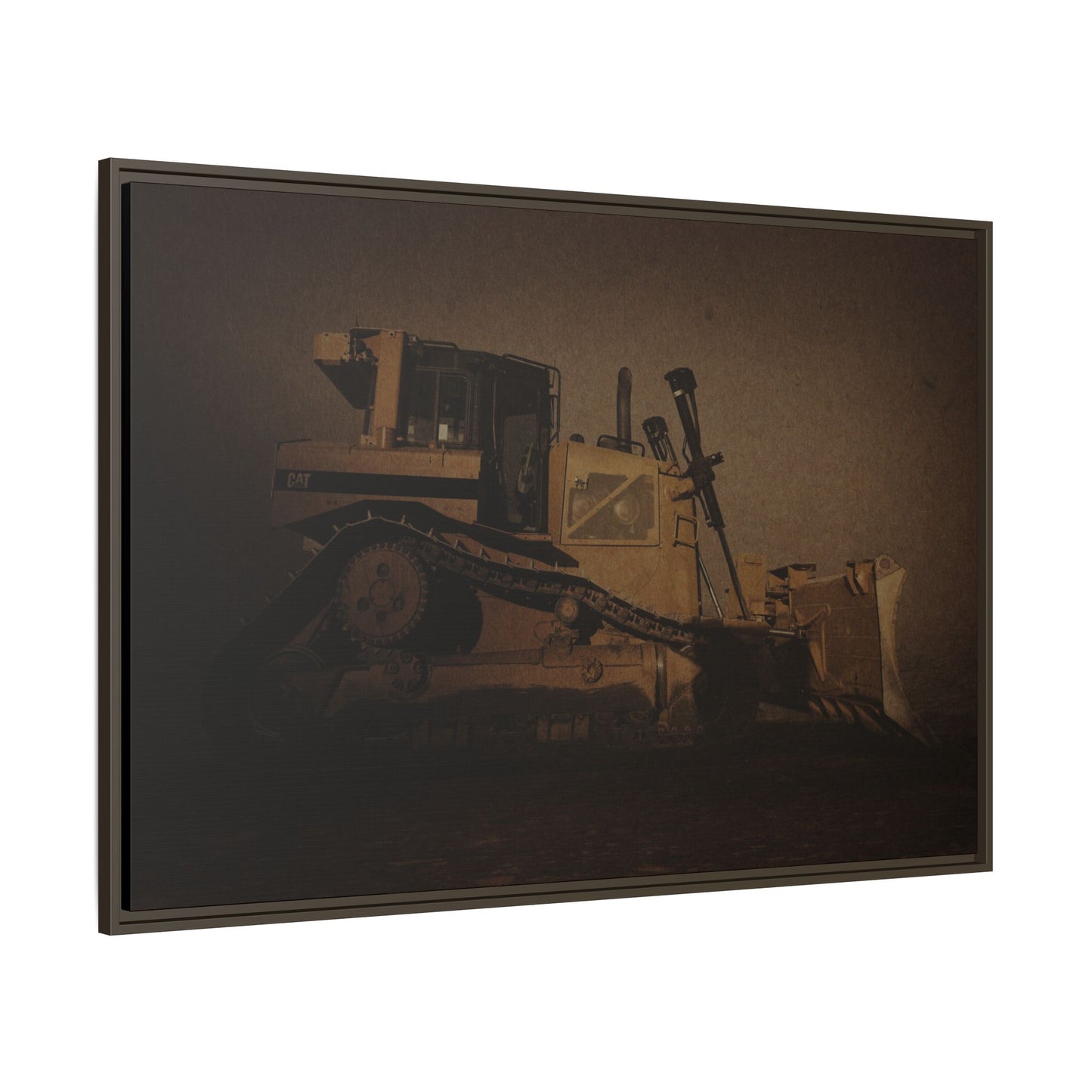 D8 Classic 90's Dozer | Framed Wall Art on Stretched Canvas