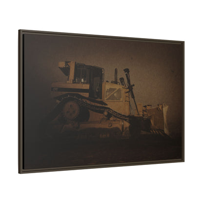 D8 Classic 90's Dozer | Framed Wall Art on Stretched Canvas