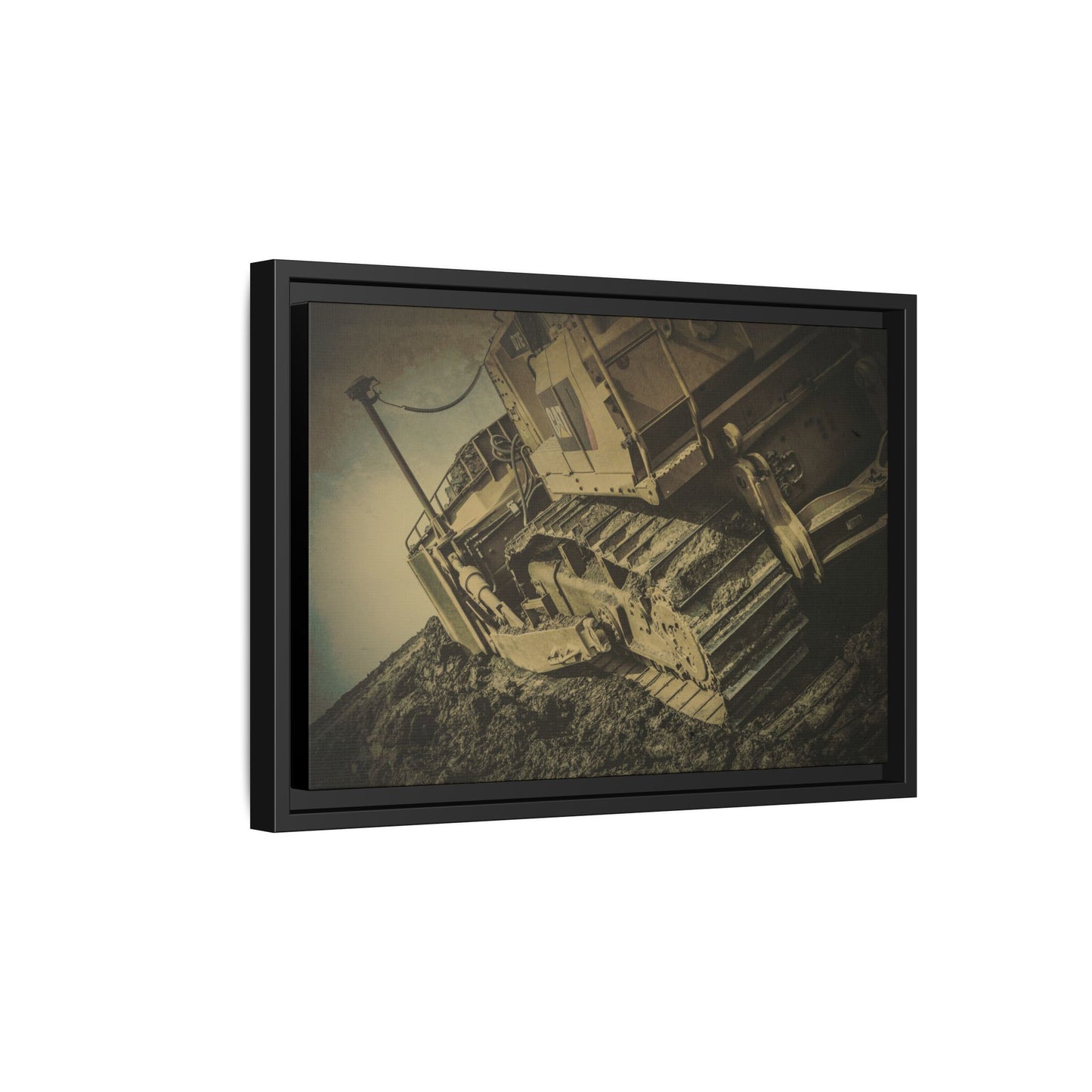 D7E Pushing Incline  | Photo Art on Framed Canvas