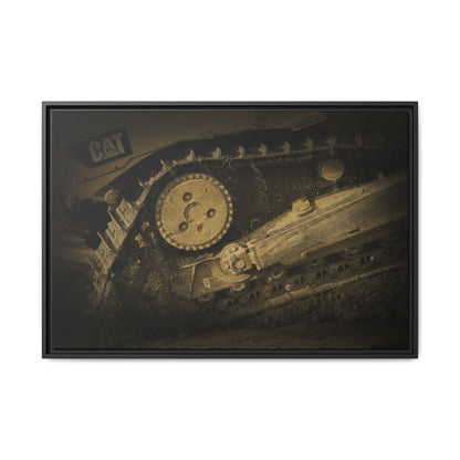 Dozer Track Detail | Photo Art on Framed Canvas