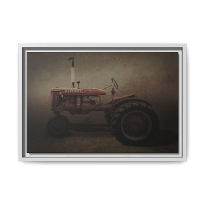 Vintage Farmall Model B Tractor | Framed Wall Art on Stretched Canvas
