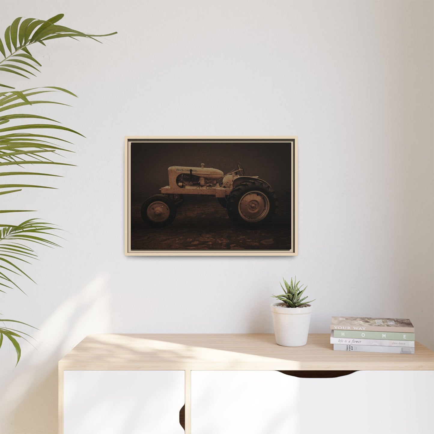 Vintage Allis Chalmers WC | Framed Wall Art on Stretched Canvas
