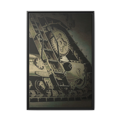 D11 Track Action | Triptych | Right Panel | Framed