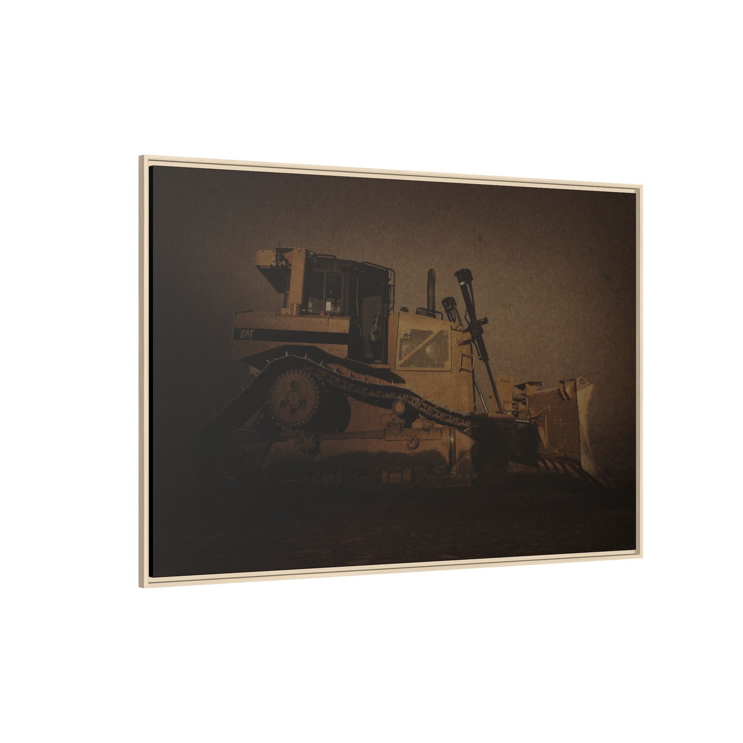 D8 Classic 90's Dozer | Framed Wall Art on Stretched Canvas