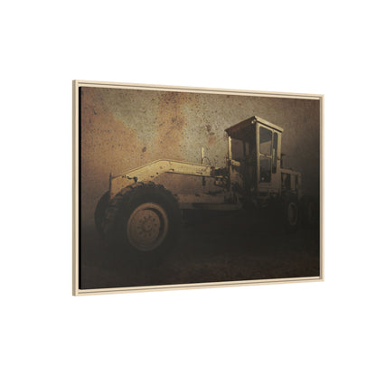 Classic 120G Motorgrader Action| Framed Wall Art on Canvas