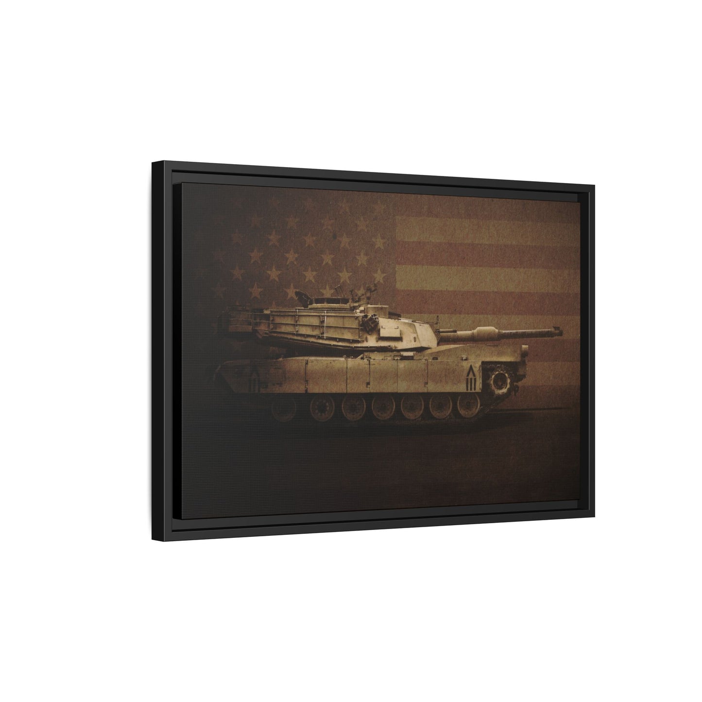 Abrams M1 Tank | Framed Wall Art on Stretched Canvas