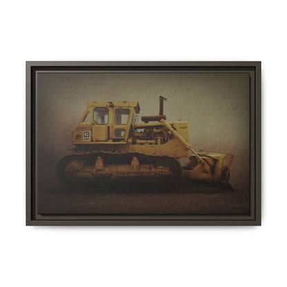 Classic D9H Dozer Photo Wall Art on Framed Canvas | Industrial Artwork