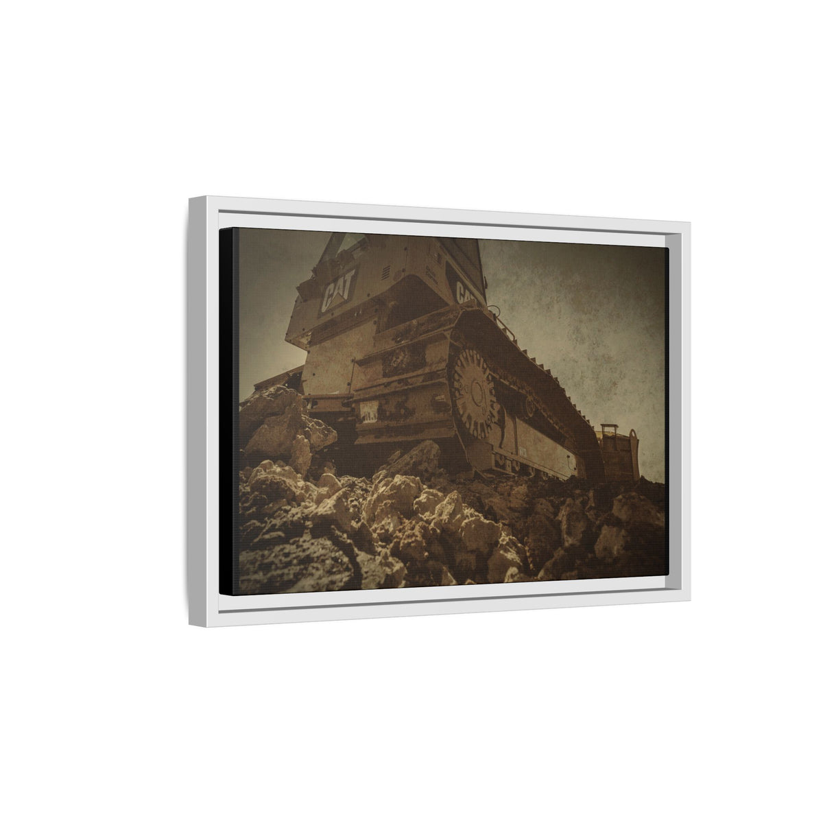 D5K2 Top of the Hill Dozer  | Photo Art on Framed Canvas