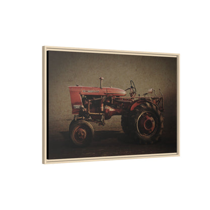 Vintage Farmall Model 140 Tractor | Framed Wall Art on Stretched Canvas