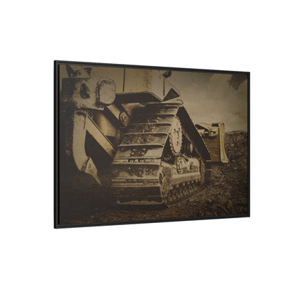 Rocky Dozer Horizon | Framed Wall Art on Stretched Canvas