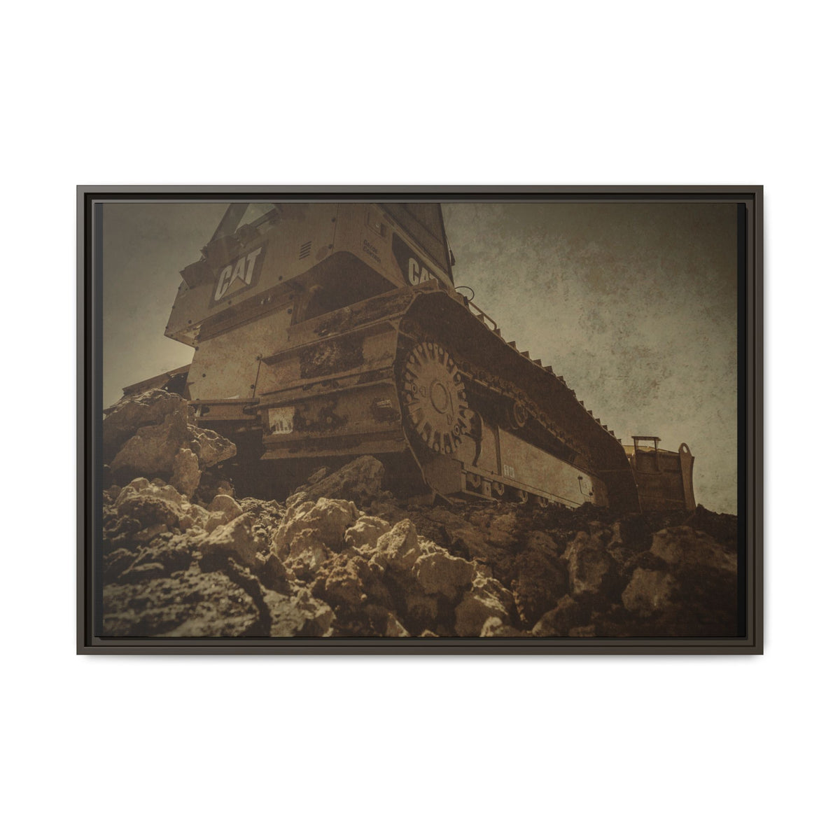 D5K2 Top of the Hill Dozer  | Photo Art on Framed Canvas