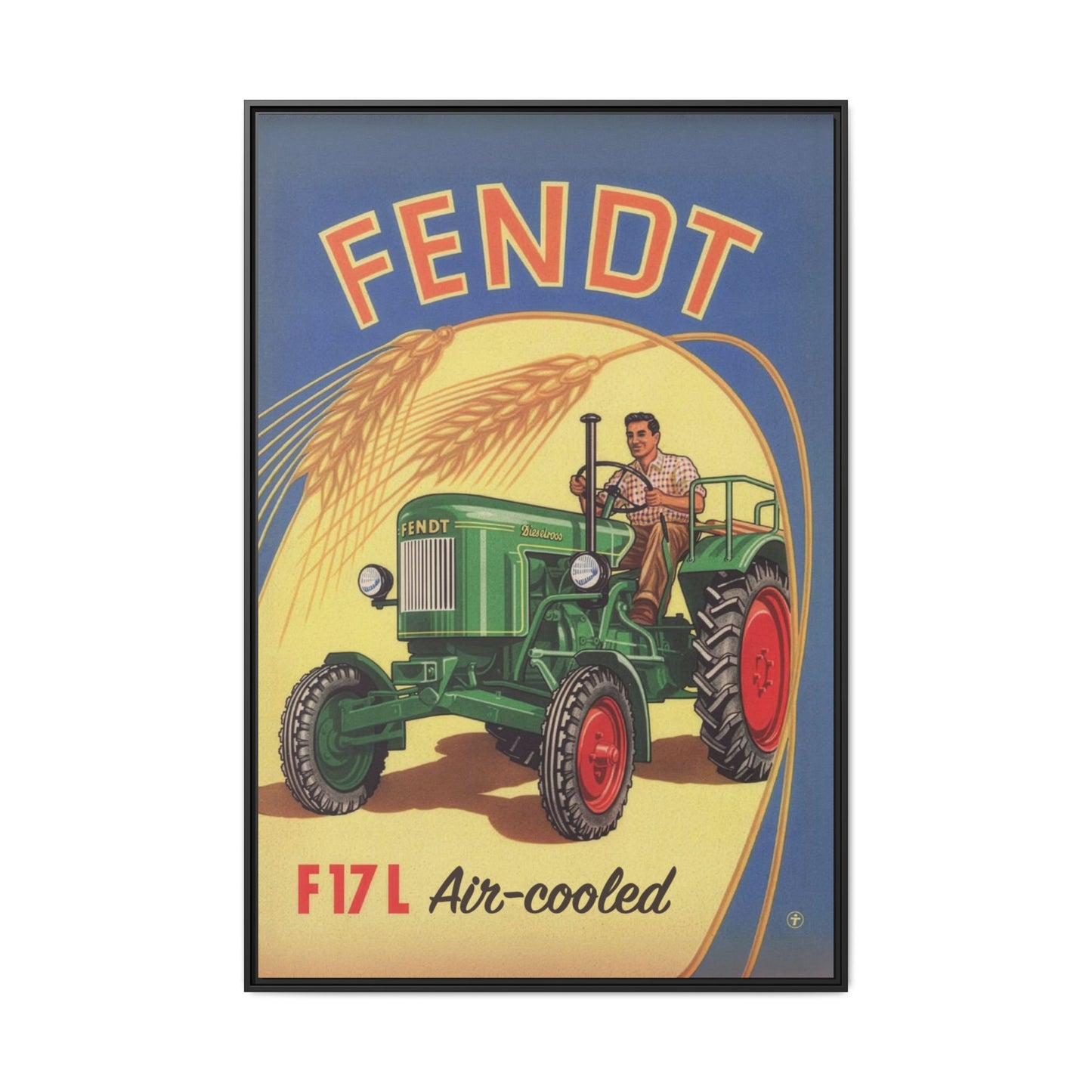 Vintage Fendt 12HP Advertisement | Wall Art on Framed Canvas