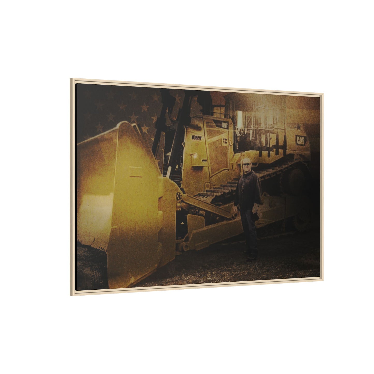 Personalized - Shane Todd - D9T Dozer | Photo Wall Art on Framed Canvas
