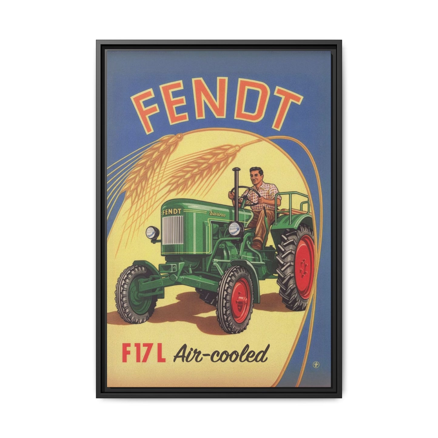 Vintage Fendt 12HP Advertisement | Wall Art on Framed Canvas