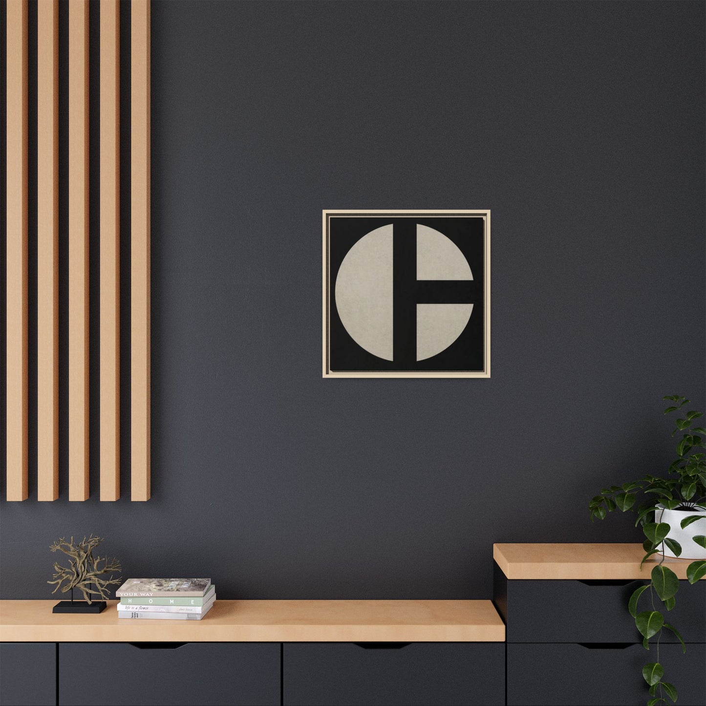 C Moon - CLEAN  | Framed Wall Art on Stretched Canvas